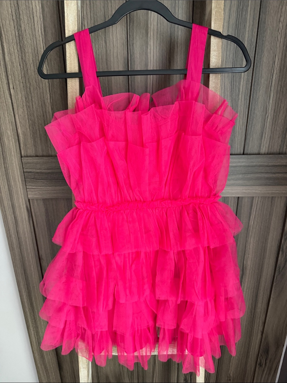Storia Vibrant Pink Tulle Party Dress